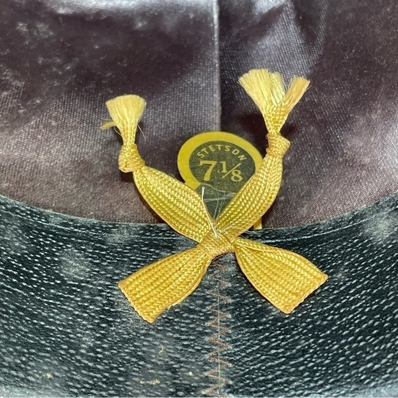 VTG Royal Stetson 60s Fedora Hats Size 7 1/8 Brown Fur Felt Driving Road Hat - Picture 7 of 9